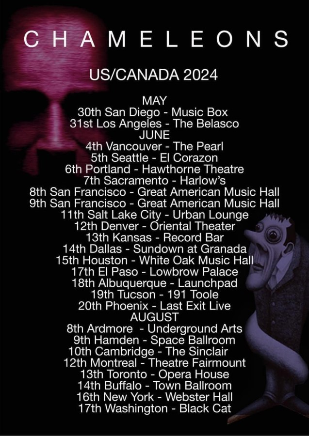 the chameleons tour 2024